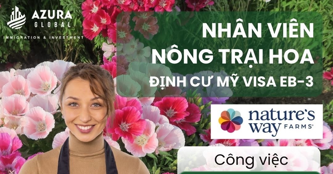 🌺 Bạn có phù hợp với công việc Nhân viên Nông Trại Hoa khi định cư Mỹ diện EB-3? 🇺🇸